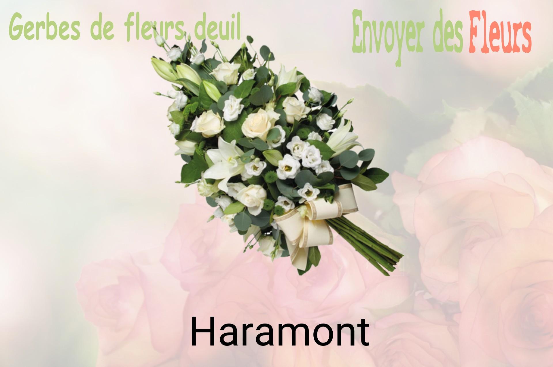 Gerbe de fleurs de deuil livrée à Haramont
